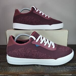 Vessi Weekend 1.5 Mens Size 11 Waterproof Shoes Sneakers Mahogany Red White